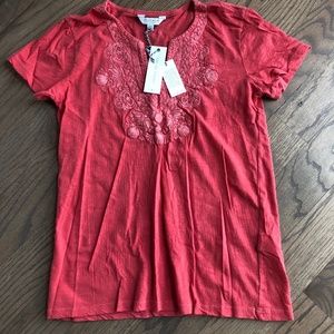 Lucky Brand Embroidered T-shirt